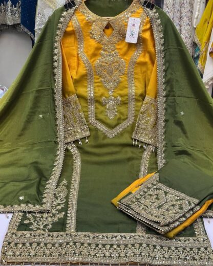 PD 1102 YELLOW SALWAR KAMEEZ WITH PRICE