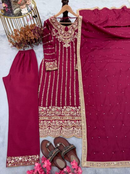 PD 1085 DESIGNER PAKISTANI SUITS BEST PRICE - Image 5