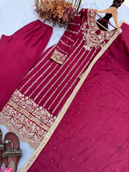 PD 1085 DESIGNER PAKISTANI SUITS BEST PRICE - Image 4