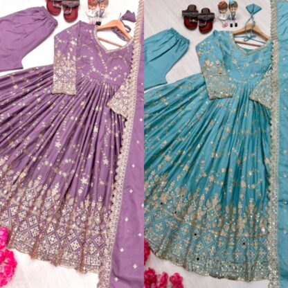 PD 1097 ANARKALI GOWN ONLINE SHOPPING SURAT - Image 5