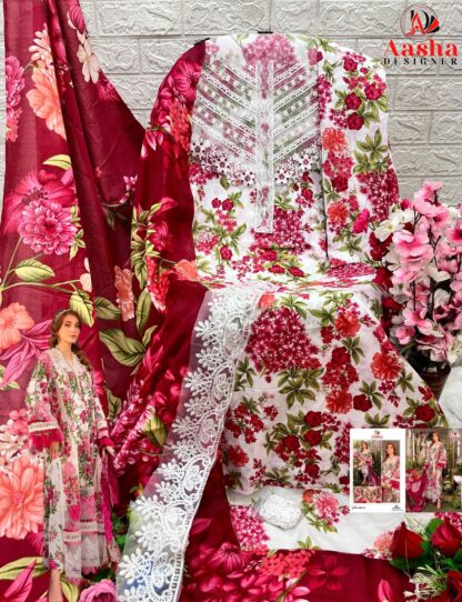 AASHA DESIGNER 1057 A MARIAB M PRINTS VOL 9 PAKISTANI SUITS ONLINE - Image 2