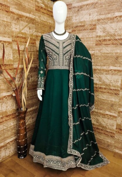 AASHIRWAD CREATION 9517 B NAVYA PREMIUM SILK SALWAR SUITS WHOLESALE - Image 3