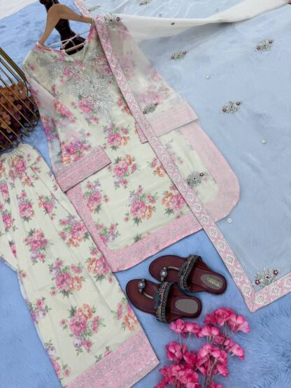 AD206 FARSHI PARTY WEAR PLAZZO SET ONLINE WHOLESALE - Image 3