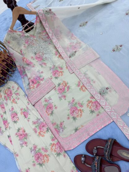 AD206 FARSHI PARTY WEAR PLAZZO SET ONLINE WHOLESALE - Image 2