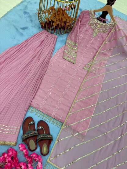 AD207 DESIGNER PARTY WEAR GEORGETTE TOP PLAZZO SET ONLINE AD195 GEORGETTE GOWN, AD207, BEST QUALITY PAKISTANI SUITS, ONLINE SHOPPING SUITS, PAKISTANI SALWAR KAMEEZ, PAKISTANI SUITS AT MANUFACTURER PRICE, PAKISTANI SUITS BEST PRICE, PAKISTANI SUITS IN SURAT, PAKISTANI SUITS ONLINE SHOPPING  AD, ANAMSA, Gown, PLAZZO, READYMADE, Single, Suits, VRINDAVAN FASHION