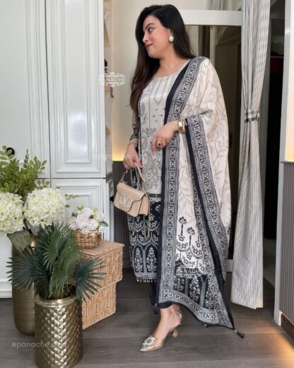 BE 337 PRINTED WORK WITH MIROR WORK SALWAR SUITS FOR WOMEN