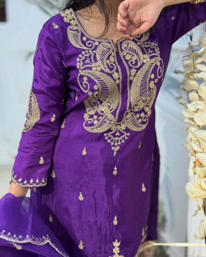 BE 352 WEDDING SEASON INDO WESTERN LEHENGA SET - Image 3
