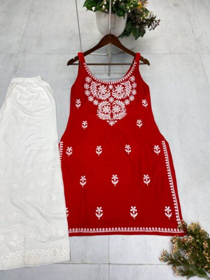 BE 364 DESIGNER AND REGULAR WEAR TOP AND PLAZZO WITH EMBROIDERY WORK BE 362 CHINON, BEST QUALITY PAKISTANI SUITS, ONLINE SHOPPING SUITS, PAKISTANI SALWAR KAMEEZ, PAKISTANI SUITS AT MANUFACTURER PRICE, PAKISTANI SUITS BEST PRICE, PAKISTANI SUITS IN SURAT, PAKISTANI SUITS ONLINE SHOPPING  BE, READYMADE, Single, Suits, THE LIBAS COLLECTION