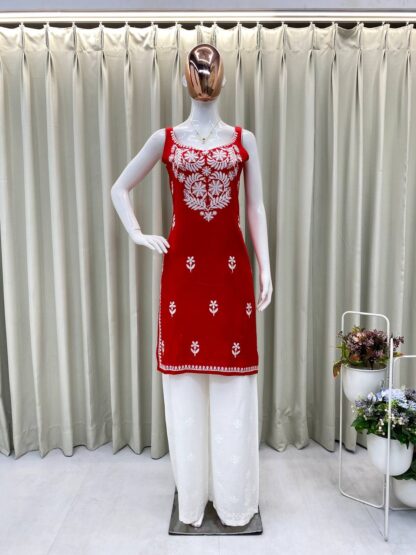 BE 364 DESIGNER AND REGULAR WEAR TOP AND PLAZZO WITH EMBROIDERY WORK BE 362 CHINON, BEST QUALITY PAKISTANI SUITS, ONLINE SHOPPING SUITS, PAKISTANI SALWAR KAMEEZ, PAKISTANI SUITS AT MANUFACTURER PRICE, PAKISTANI SUITS BEST PRICE, PAKISTANI SUITS IN SURAT, PAKISTANI SUITS ONLINE SHOPPING  BE, READYMADE, Single, Suits, THE LIBAS COLLECTION