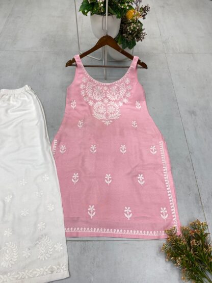 BE 364 DESIGNER AND REGULAR WEAR TOP AND PLAZZO WITH EMBROIDERY WORK BE 362 CHINON, BEST QUALITY PAKISTANI SUITS, ONLINE SHOPPING SUITS, PAKISTANI SALWAR KAMEEZ, PAKISTANI SUITS AT MANUFACTURER PRICE, PAKISTANI SUITS BEST PRICE, PAKISTANI SUITS IN SURAT, PAKISTANI SUITS ONLINE SHOPPING  BE, READYMADE, Single, Suits, THE LIBAS COLLECTION