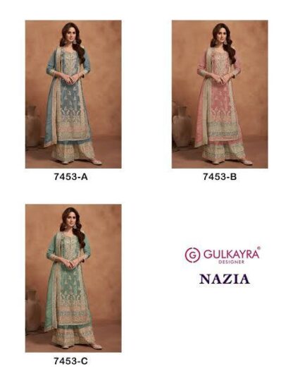 GULKAYRA DESIGNER 7453 B NAZIA DESIGNER SUITS AT BEST PRICE - Image 5