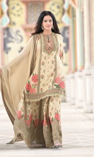 HK 1707 CHINON SILK SHARARA SET ONLINE WHOLESALE IN SURATHK 1707 CHINON SILK SHARARA SET ONLINE WHOLESALE IN SURAT