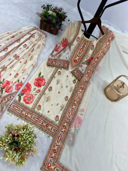 HK 1707 CHINON SILK SHARARA SET ONLINE WHOLESALE IN SURAT HK 1707 CHINON SILK, KURTIS WHOLESALER  HK, READYMADE, SHARARA, Single, Suits