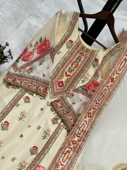 HK 1707 CHINON SILK SHARARA SET ONLINE WHOLESALE IN SURAT HK 1707 CHINON SILK, KURTIS WHOLESALER  HK, READYMADE, SHARARA, Single, Suits