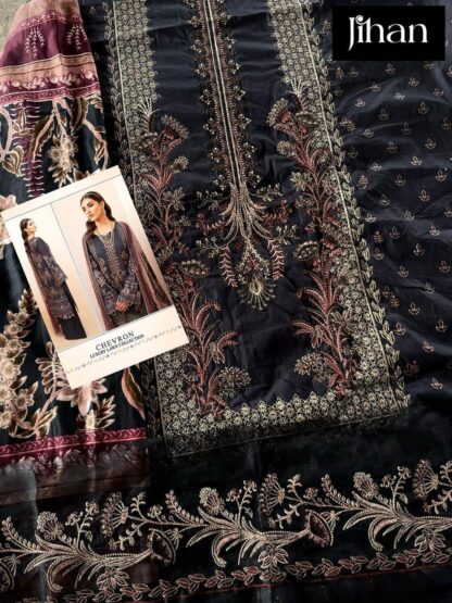 JIHAN 3374 CHEVRON LUXURY LAWN COLLECTION PAKISTANI SUITS WITH PRICE JIHAN 3374 CHEVRON LUXURY LAWN COLLECTION, PAKISTANI SUITS AT THE BEST PRICE, SALWAR KAMEEZ WHOLESALE, SALWAR SUITS IN SINGLE  JIHAN, Pakistani Suits, Salwar Kameez, Single, Suits