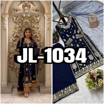 JL 1034 GEORGETTE PLAZZO SET WHOLESALE IN SURAT - Image 12