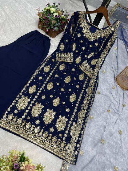 JL 1034 GEORGETTE PLAZZO SET WHOLESALE IN SURAT - Image 9