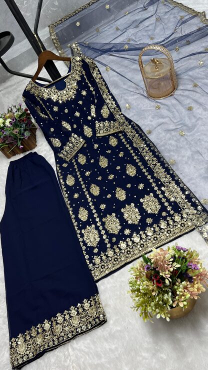 JL 1034 GEORGETTE PLAZZO SET WHOLESALE IN SURAT - Image 6