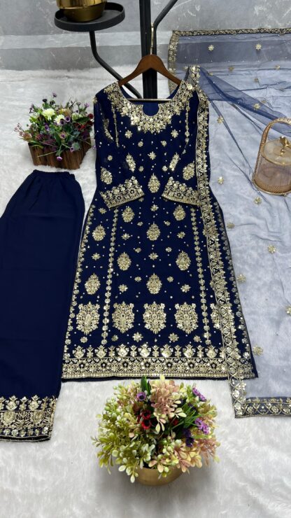 JL 1034 GEORGETTE PLAZZO SET WHOLESALE IN SURAT - Image 5