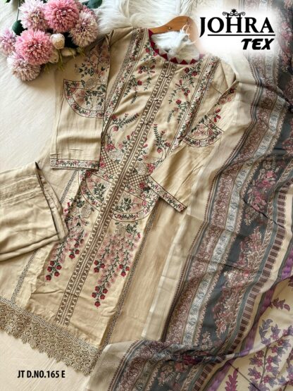 JOHRA TEX 165 E SEMI STITCHED PAKISTANI LATEST SUITS ONLINE