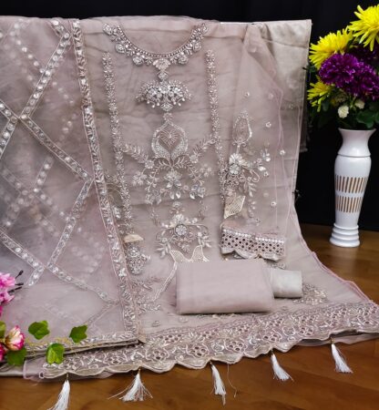 KF 131 B NET WITH SEQUENCE EMBROIDERY WORK PAKISTANI SUITS SALE IN SURAT - Image 2