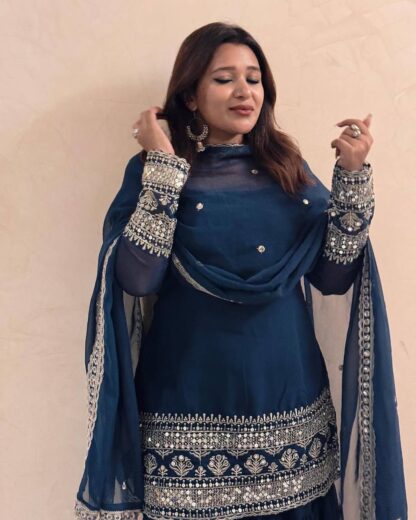 LC 1368 FLAIRED KURTI & SHARARA SET DEALER IN SURAT - Image 6