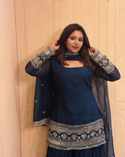LC 1368 FLAIRED KURTI & SHARARA SET DEALER IN SURAT - Image 7