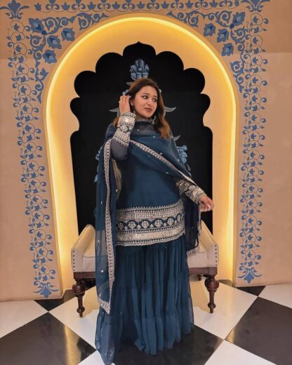 LC 1368 FLAIRED KURTI & SHARARA SET DEALER IN SURAT - Image 11