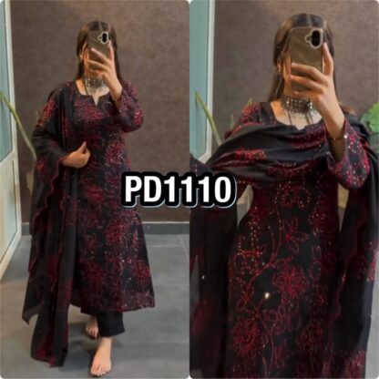 PD1110 EID SPECIAL DESIGNER READYMADE SUITS AT BEST PRICE PD1110 EID SPECIAL, SALWAR KAMEEZ WHOLESALER  CO ORD SET, PD, PLAZZO, Single, Suits