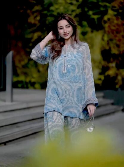 PD1112 SIFON GEORGETTE FARSI PLAZZO SET AT SINGLE PIECE PD1112 SIFON GEORGETTE, SALWAR KAMEEZ WHOLESALER  CO ORD SET, PD, PLAZZO, Single, Suits