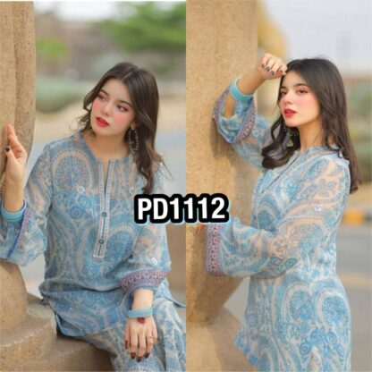 PD1112 SIFON GEORGETTE FARSI PLAZZO SET AT SINGLE PIECE PD1112 SIFON GEORGETTE, SALWAR KAMEEZ WHOLESALER  CO ORD SET, PD, PLAZZO, Single, Suits