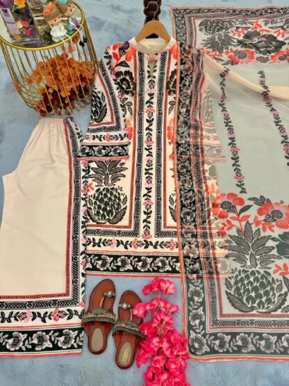 PD1113 AMERICAN CRAPE TOP WITH PLAZZO & DUPATTA SET ONLINE PD1113 AMERICAN CRAPE, SALWAR KAMEEZ WHOLESALER  CO ORD SET, PD, PLAZZO, Single, Suits
