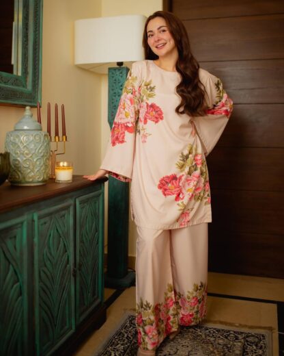 PD1115 CREAM CREPE PLAZZO CO ORD SET AT BEST PRICE PD1115 CREAM, SALWAR KAMEEZ WHOLESALER  CO ORD SET, PD, PLAZZO, Single, Suits
