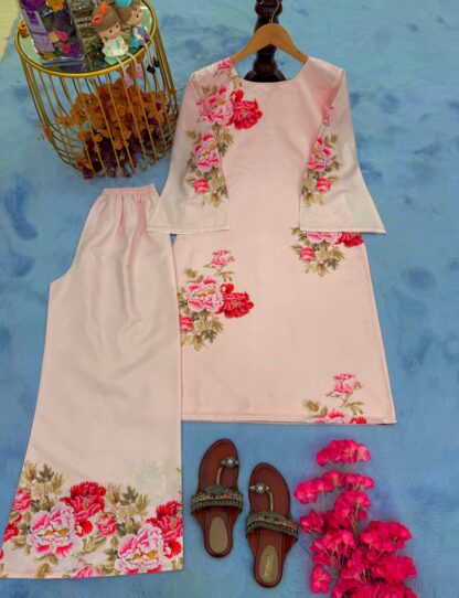 PD1115 CREAM CREPE PLAZZO CO ORD SET AT BEST PRICE PD1115 CREAM, SALWAR KAMEEZ WHOLESALER  CO ORD SET, PD, PLAZZO, Single, Suits