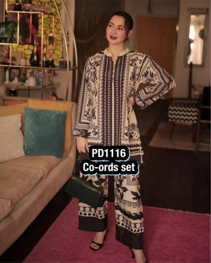 PD1116 DESIGNER PARTY WEAR CREPE PLAZZO CO ORD SET PD1116, SALWAR KAMEEZ WHOLESALER  PD, PLAZZO, Single, Suits