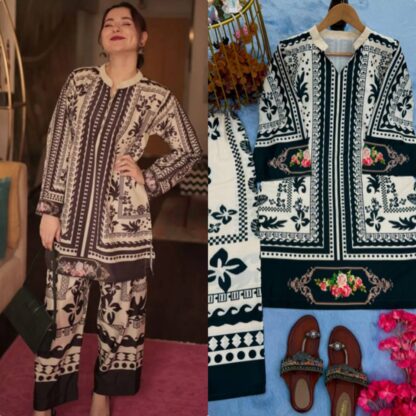 PD1116 DESIGNER PARTY WEAR CREPE PLAZZO CO ORD SET PD1116, SALWAR KAMEEZ WHOLESALER  PD, PLAZZO, Single, Suits