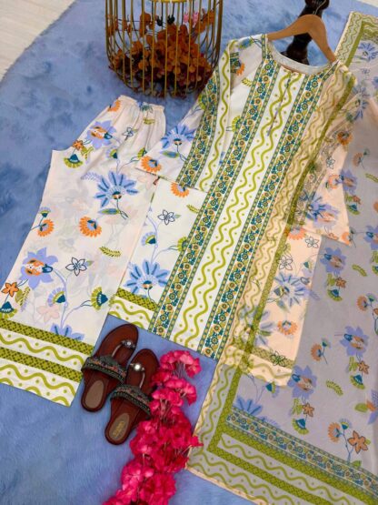 PD1118 PURE NATURAL CREPE TOP & PLAZZO CO ORD SET WITH PRICE PD1118, SALWAR KAMEEZ WHOLESALER  PD, PLAZZO, Single, Suits