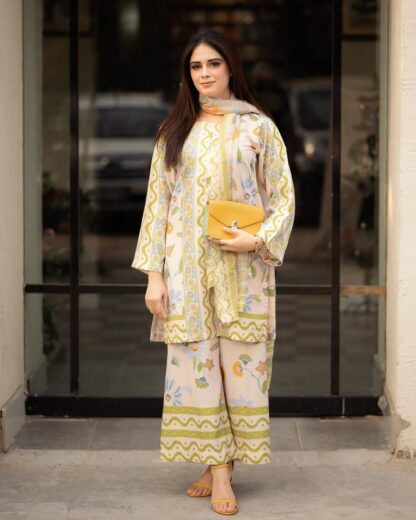 PD1118 PURE NATURAL CREPE TOP & PLAZZO CO ORD SET WITH PRICE PD1118, SALWAR KAMEEZ WHOLESALER  PD, PLAZZO, Single, Suits