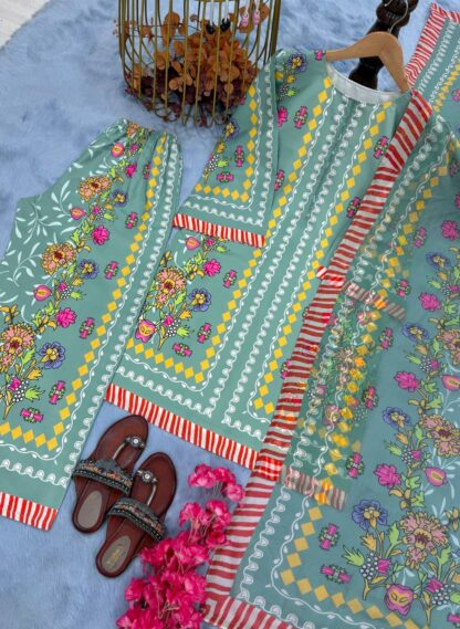 PD1119 PURE NATURAL CREPE TOP & PLAZZO CO ORD SET ONLINE PD1119, SALWAR KAMEEZ WHOLESALER  PD, PLAZZO, Single, Suits