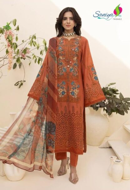 SANIYA TRENDZ 25001 ZARIA-25 PAKISTANI SUITS WITH PRICE BEST QUALITY PAKISTANI SUITS, DESIGNER SUITS WHOLESALER, ONLINE SHOPPING SUITS, SALWAR KAMEEZ WHOLESALER, SANIYA TRENDZ 25001 ZARIA-25  Pakistani Suits, SANIYA TRENDZ, Suits