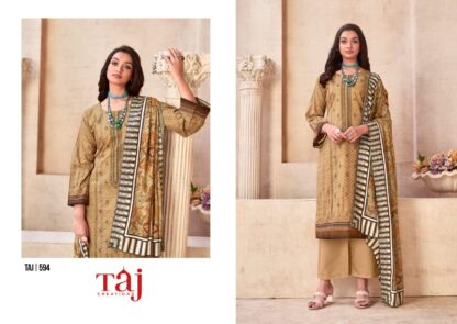 TAJ CREATION 594 COTTON PRINTED PAKISTANI SUITS IN SINGLE PIECE DESIGNER SUITS AT WHOLESALE PRICE, DESIGNER SUITS WHOLESALER, SALWAR KAMEEZ MANUFACTURER, SALWAR KAMEEZ WHOLESALER, TAJ CREATION 594 COTTON PRINTED  FEPIC ROSEMEEN, Salwar Kameez, Single, Suits, TAJ CREATION