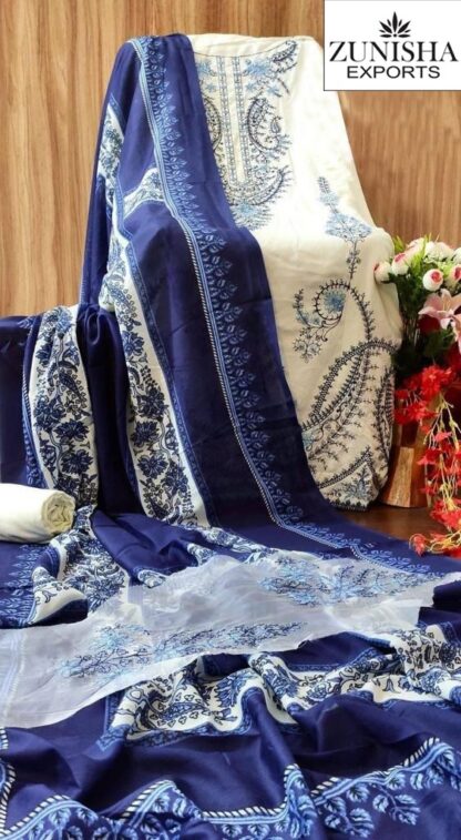 ZUNISHA 1014 REYON PAKISTANI SUITS IN SINGLE PIECE - Image 3