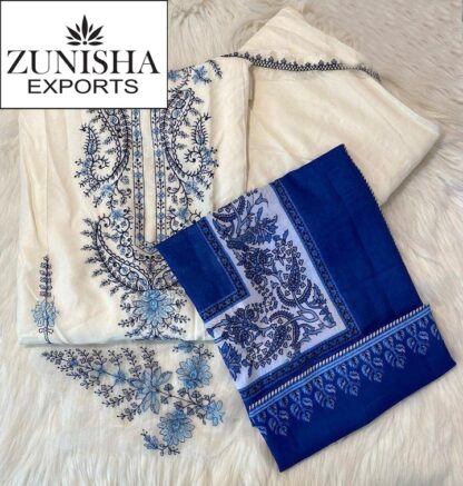ZUNISHA 1014 REYON PAKISTANI SUITS IN SINGLE PIECE - Image 4