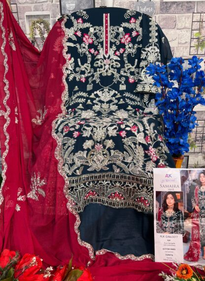 AL KHUSHBU ALK 5077 SAMAIRA VOL-9 PAKISTANI SUITS FOR WOMEN AL KHUSHBU ALK 5077 SAMAIRA VOL-9, PAKISTANI SUITS WHOLESALER FROM SURAT, SALWAR KAMEEZ WHOLESALE  AL KHUSHBU, Pakistani Suits, Salwar Kameez, Single, Suits