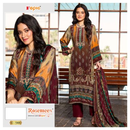 FEPIC ROSEMEEN C 1995 DESIGNER PAKISTANI SUITS ONLINE FEPIC ROSEMEEN C 1995, FEPIC ROSEMEEN C 5182 PAKISTANI SUITS WHOLESALER, PAKISTANI SUITS ONLINE, PAKISTANI SUITS WHOLESALER FROM SURAT, SALWAR KAMEEZ WHOLESALE, SALWAR SUITS IN SINGLE  FEPIC ROSEMEEN, Pakistani Suits, Salwar Kameez, Single, Suits