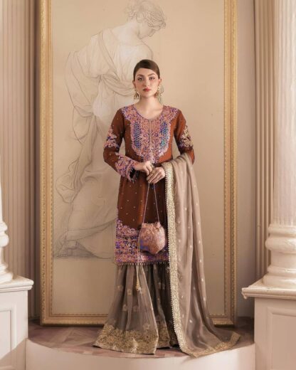 YD 016 COFFIE GEORGETTE NEW SALWAR SUITS FOR WOMEN