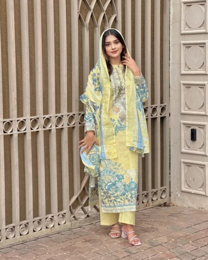 YD 025 MASLIN COTTON READYMADE KURTI SET ONLINE - Image 7