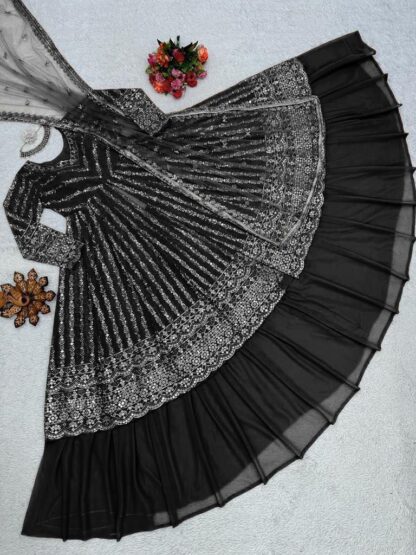 THE LIBAS COLLECTION 6453 BLACK LEHENGA WITH PRICE BEST QUALITY PAKISTANI SUITS, ONLINE SHOPPING SUITS, PAKISTANI SALWAR KAMEEZ, PAKISTANI SUITS AT MANUFACTURER PRICE, PAKISTANI SUITS BEST PRICE, PAKISTANI SUITS IN SURAT, PAKISTANI SUITS ONLINE SHOPPING, THE LIBAS COLLECTION 6453, THE LIBAS COLLECTION 6453 BLACK  READYMADE, RTC, Single, Suits, THE LIBAS COLLECTION