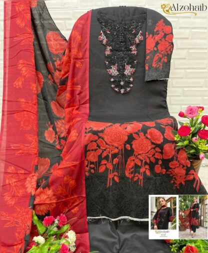 ALZOHAIB AZ 1115 ONLINE WHOLESALE IN SURAT ALZOHAIB AZ 1115, PAKISTANI SUITS IN SINGLE, PAKISTANI SUITS LATEST COLLECTION, PAKISTANI SUITS MANFUACTURER, PAKISTANI SUITS WHOLESALER, SALWAR KAMEEZ WHOLESALER  AL KHUSHBU, ALZOHAIB, Pakistani Suits, PAKISTANI SUITS BRAND, PAKISTANI SUITS DESIGN, PAKISTANI SUITS FOR WOMEN, PAKISTANI SUITS IN INDIA, PAKISTANI SUITS ONLINE, PAKISTANI SUITS ONLINE INDIA, PAKISTANI SUITS SURAT, PAKISTANI WHOLESALE CLOTHES SUPPLIER, Single, Suits