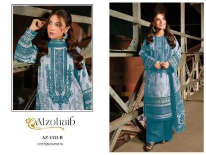 ALZOHAIB AZ 1333 B LAWN PAKISTANI SUITS COLLECTION ALZOHAIB AZ 1333 B, PAKISTANI SUITS IN SINGLE, PAKISTANI SUITS LATEST COLLECTION, PAKISTANI SUITS MANFUACTURER, PAKISTANI SUITS WHOLESALER, SALWAR KAMEEZ WHOLESALER  AL KHUSHBU, ALZOHAIB, Pakistani Suits, PAKISTANI SUITS BRAND, PAKISTANI SUITS DESIGN, PAKISTANI SUITS FOR WOMEN, PAKISTANI SUITS IN INDIA, PAKISTANI SUITS ONLINE, PAKISTANI SUITS ONLINE INDIA, PAKISTANI SUITS SURAT, PAKISTANI WHOLESALE CLOTHES SUPPLIER, Single, Suits